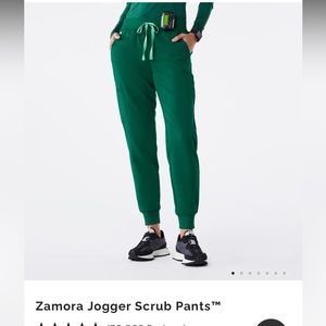 Figs Zamora Jogger Scrub Pants in Hunter Green 2XL Petite